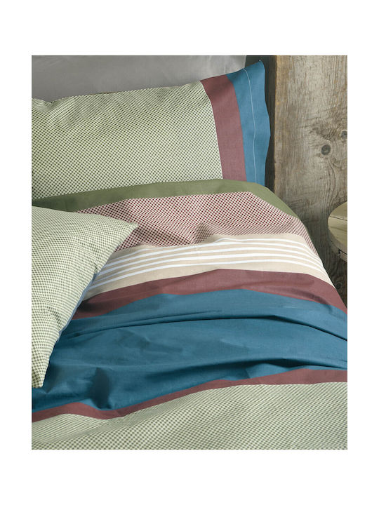 Rythmos Savoy Kissenbezug-Set mit Umschlagumschlag Green - Couple 50x70cm.