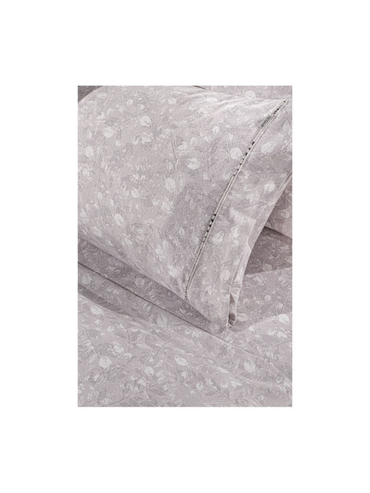 Guy Laroche Bettbezug-Set Flanell Übergröße mit 2 Kissenbezügen 225x245 Elodie Melanze