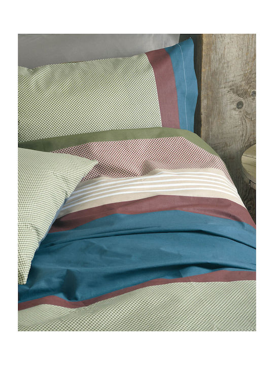 Rythmos Savoy Super Double Duvet Cover Set with Pillowcases 225x250 Πρασινο - Σετ Παπλωματοθηκη Next