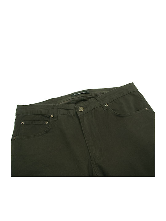 Stefansxxl Men's Trousers Elastic Khaki