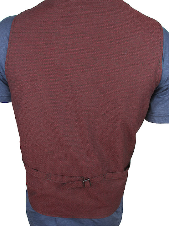 Men's Vest Burgundy