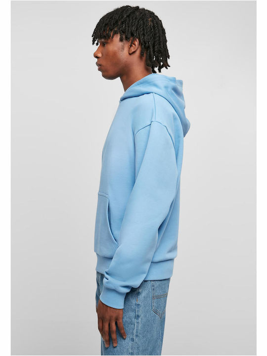 Urban Classics Men's Sweatshirt with Hood Light Blue