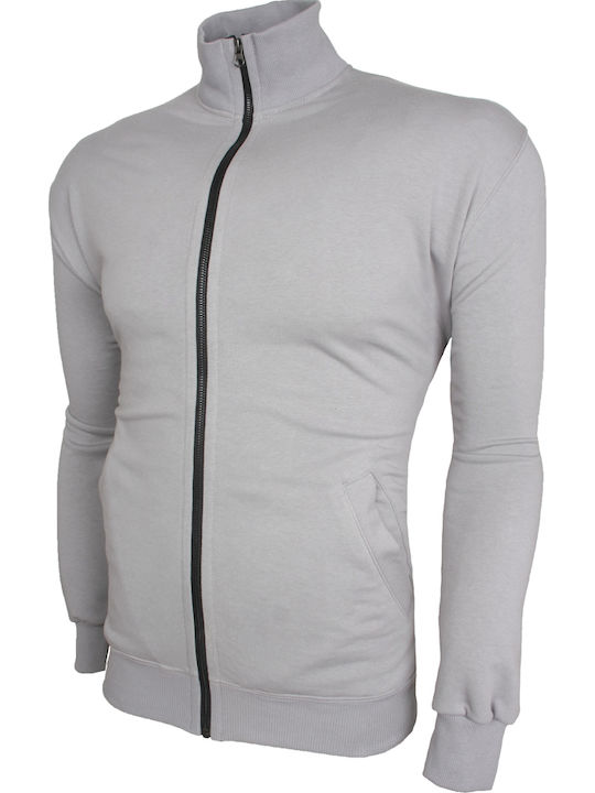 Gray Hooded Cardigan
