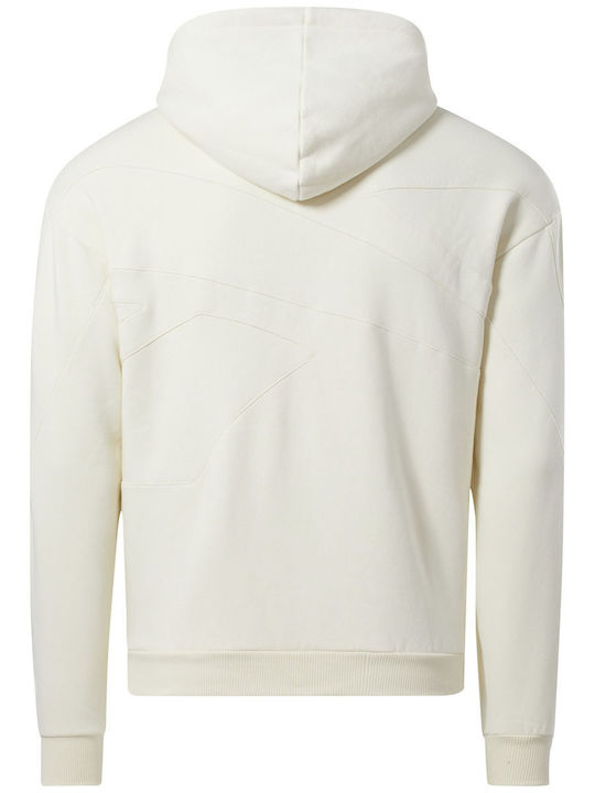 Reebok Herren Sweatshirt mit Kapuze Beige