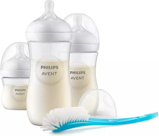 Philips Set of Plastic Baby Bottles Anti-Colic with Silicone Teat for 0+ Months 3 Pieces