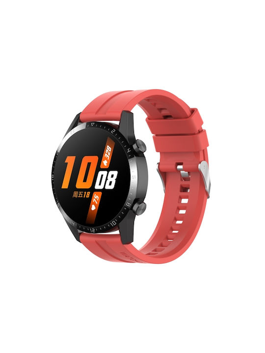 Buckle Λουράκι Σιλικόνης Γκρι (Galaxy Watch 3 45mmHuawei Watch GT 2eHonor GS Pro)