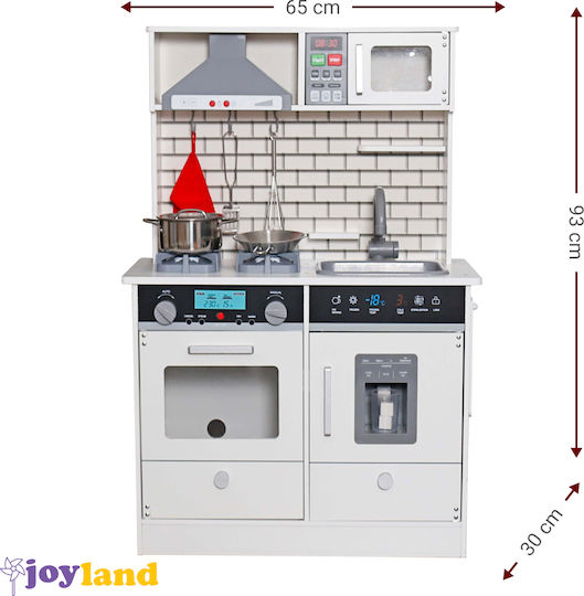 Joyland Kids Kitchen Modern made of Wood for 3+ Years Old 93 cm.