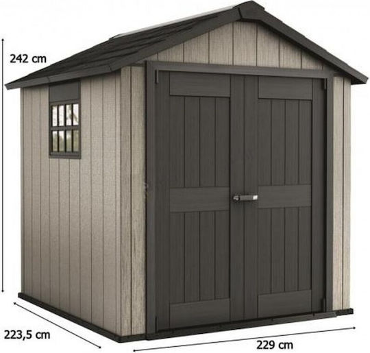 Depozit De Grădină Din Plastic Oakland 757 L2.29xLățime2.235xÎnălțime2.42m