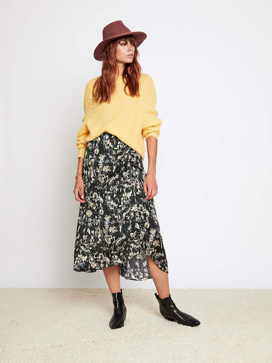 Berenice Skirt Floral in Black color