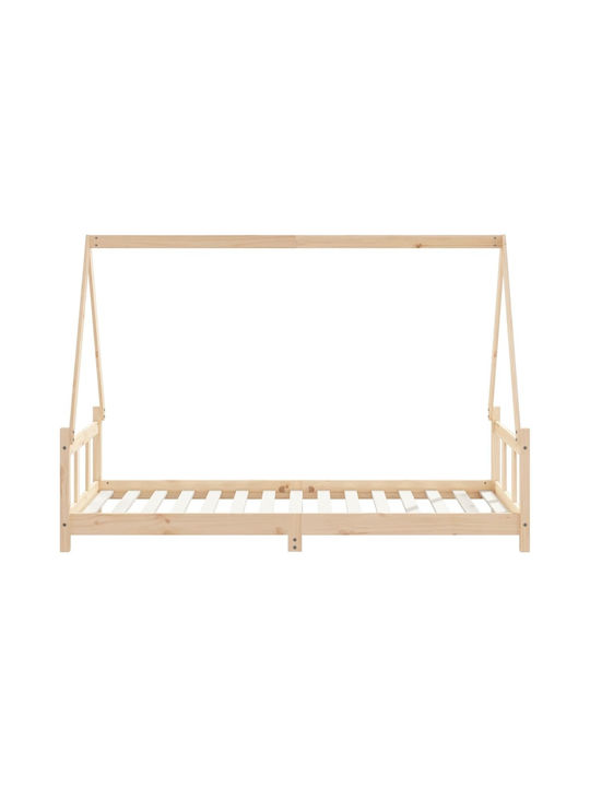 Παιδικό Κρεβάτι Μονό Μπεζ για Στρώμα 90x190cm