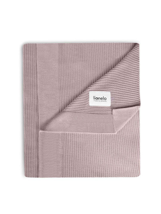 Lionelo Κουβέρτα Αγκαλιάς & Λίκνου Μπαμπού Ροζ Pink 75x100εκ.