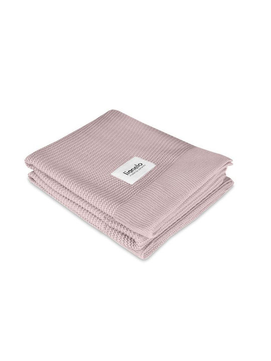 Lionelo Κουβέρτα Αγκαλιάς & Λίκνου Μπαμπού Ροζ Pink 75x100εκ.
