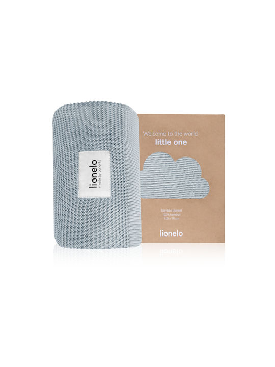 Lionelo Blanket Nursery Swaddling Blankets Bamboo Gray Gray 75x100cm