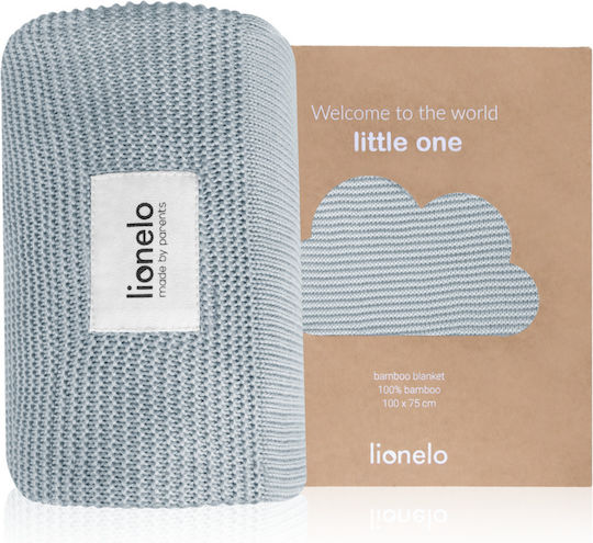 Lionelo Blanket Nursery Swaddling Blankets Bamboo Gray Gray 75x100cm