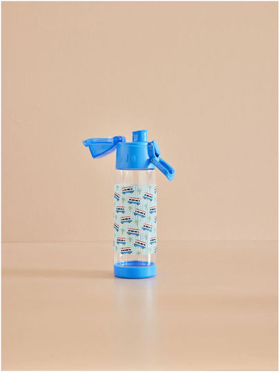 Rice Flasche Wasser Glas mit Schraubverschluss Blau 500ml Rice Flasche Wasser Glas mit Schraubverschluss Blau 500ml