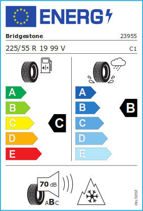 Bridgestone Turanza 225/55R19 99V Autoreifen für Elektrisches Passagierfahrzeug 4 Jahreszeiten