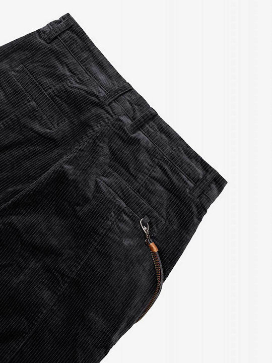 Hose in Lockere Passform Schwarz