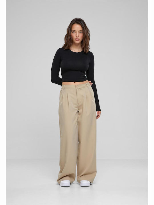 Jogginghose Ausgestellt Beige