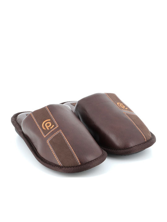 Зимни мъжки чехли Brown
