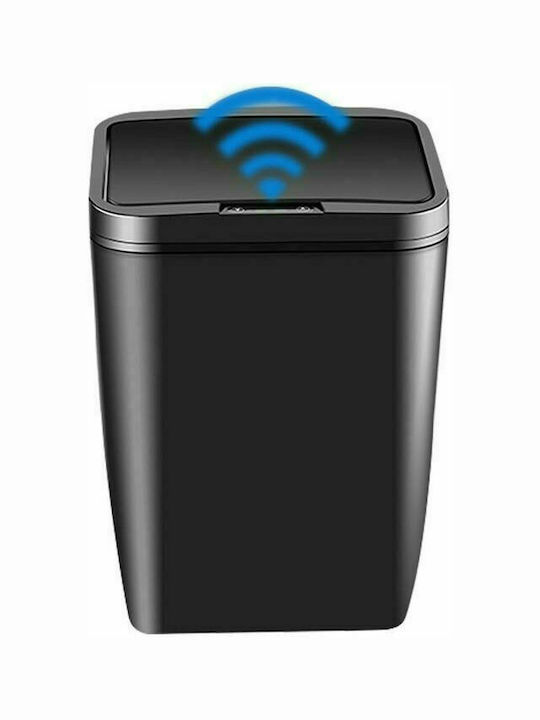 Mülleimer AT463 Recycling Kunststoff mit Sensor Schwarz 12l