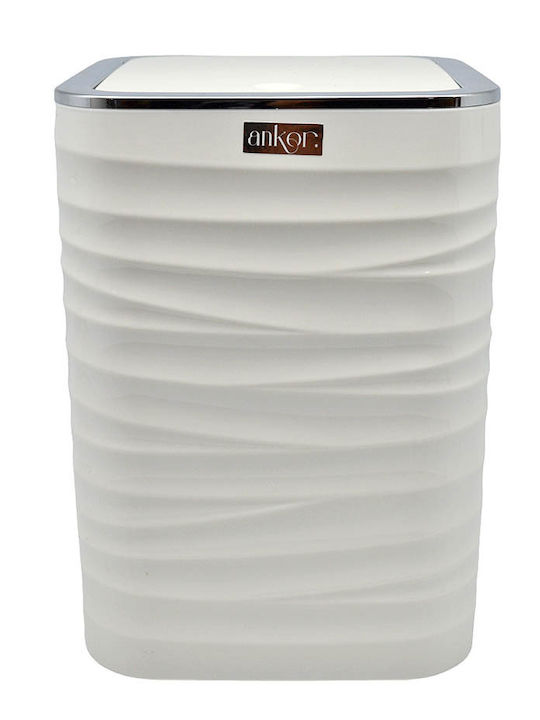 Plastic Toilet Bin 5lt White