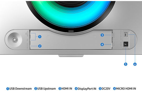 Samsung Odyssey G9 G93SC Ultrawide OLED HDR Curved Gaming Monitor 49" 5120x1440 240Hz with Response Time 0.03ms GTG Silver