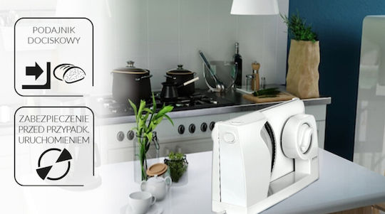 MPM Κόφτης Αλλαντικών 150W Λευκός