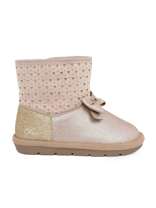 Chicco Kids PU Leather Boots Gold