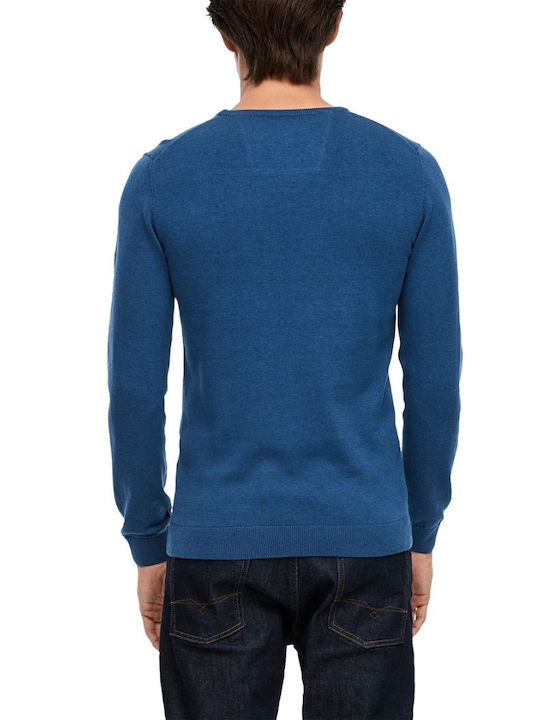 S.Oliver Men's Long Sleeve Sweater Blue