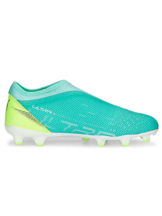 Puma Ultra Match Kids Molded Soccer Shoes Turquoise