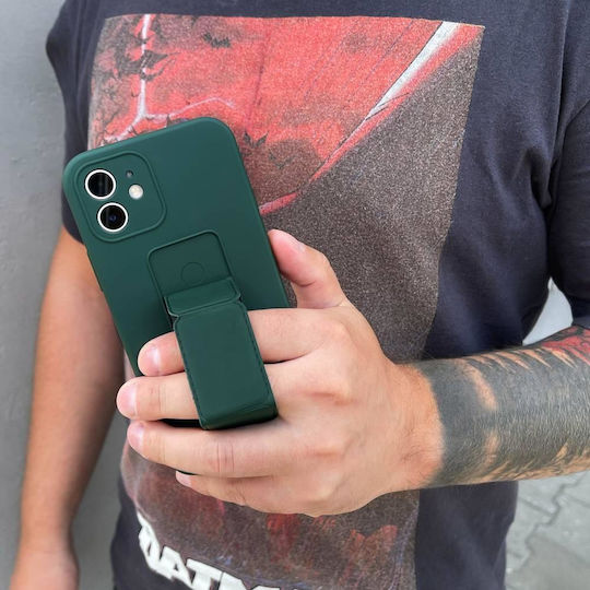Wozinsky Kickstand Flexible Umschlag Rückseite Silikon Schwarz (iPhone 11 Pro Max)
