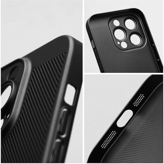 Forcell Back Cover Πλαστικό Μαύρο (Redmi Note 12 Pro 4G)