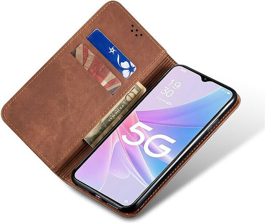Oppo Denim Texture Book Μπλε (Oppo A98)