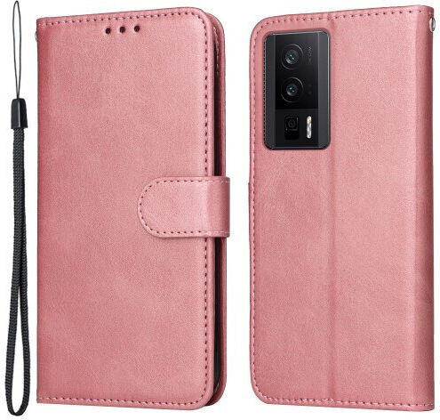 Wallet Δερμάτινο Ροζ (Poco F5 Pro)