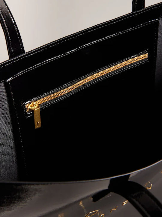 Extra Large Icon Γυναικεία Τσάντα Tote Μαύρη
