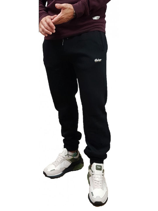 Rebase Men's Sweatpants with Rubber Black