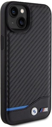 BMW 6.1" Back Cover Leather Black (iPhone 15)