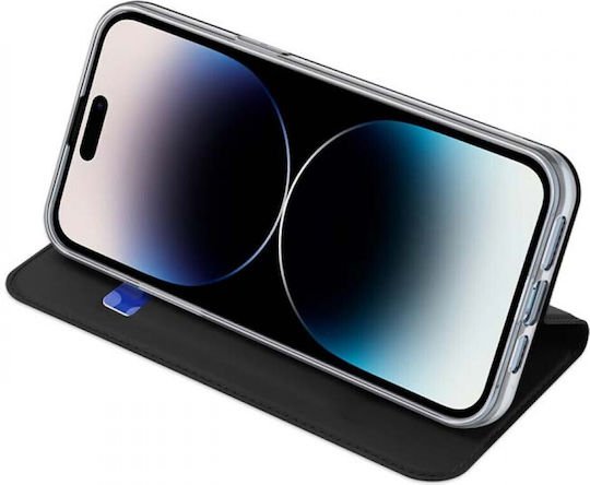 Dux Ducis Skin Pro Buchen Sie Synthetisches Leder Schwarz (iPhone 15 Pro Max)