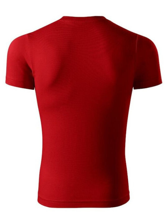 Adler Ανδρικό Διαφημιστικό T-shirt Κοντομάνικο σε Κόκκινο Χρώμα
