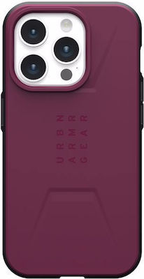 UAG Civilian Coperta din spate Silicon / Plastic Burgundy (iPhone 15 Pro)