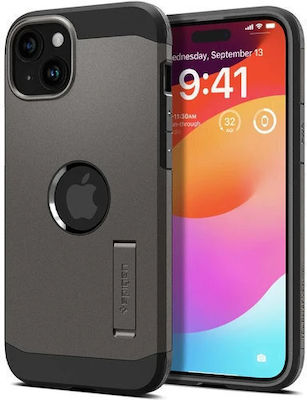 Spigen Tough Armor MagFit Umschlag Rückseite Kunststoff Gunmetal (iPhone 15 Plus / 16 Plus)