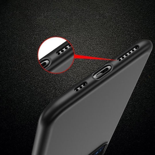 Soft Umschlag Rückseite Silikon Schwarz (Huawei Nova 10 Pro)