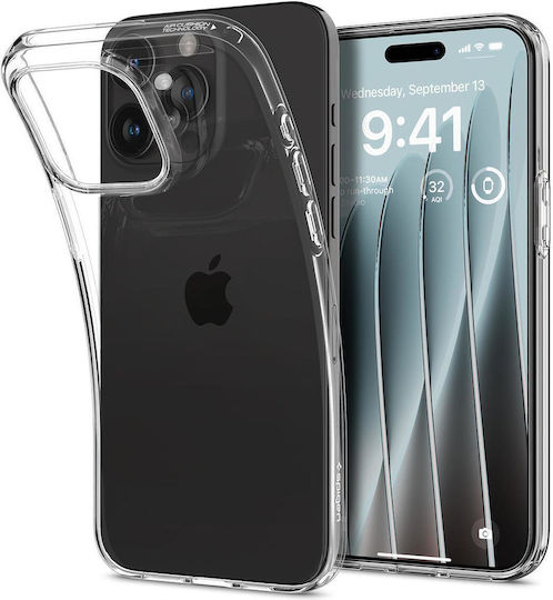 Spigen Crystal Flex Crystal Back Cover Σιλικόνης Διάφανο (iPhone 15 Pro)