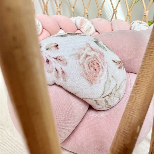 Sparrow Πάντα Πλεξούδα Velvet powder pink 10x400cm