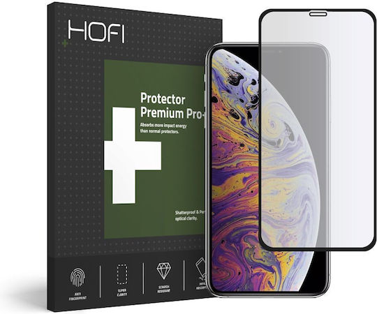 Hofi Glass Full Face Tempered Glass Negru (Apple iPhone 15 Pro)