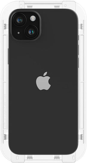 Spigen Full Face Tempered Glass 2pcs Black (iPhone 15)