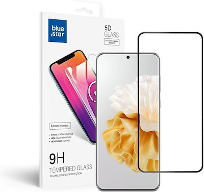 Blue Star 5D Full Glue Full Face Tempered Glass Μαύρο (Huawei P60 Pro)