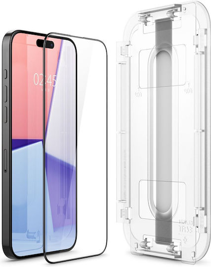 Spigen Glas.tR EZ Fit 0.58mm Full Glue Full Face Tempered Glass 2pcs (iPhone 15 Pro Max)