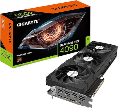 Gigabyte GeForce RTX 4090 24GB GDDR6X Windforce rev. 2.0 Κάρτα Γραφικών