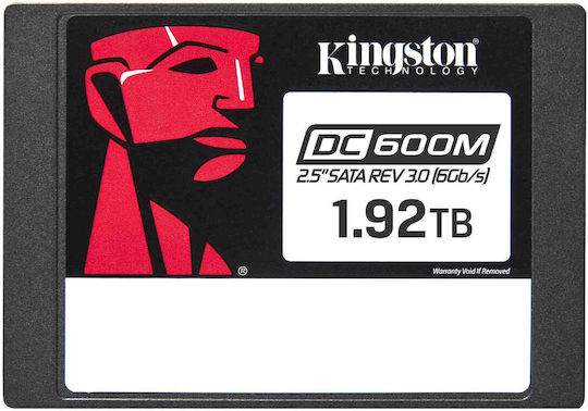 Kingston DC600M SSD 1.9TB τύπου 2.5'' με σύνδεση SATA III SEDC600M/1920G